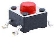 TACTILE SWITCH, 0.05A, 12VDC, 260GF, SMD