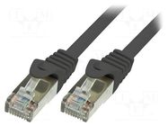 Patch cord; RJ45 plug,both sides; F/UTP; 6; stranded; CCA; PVC LOGILINK