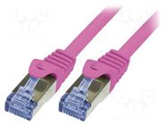 Patch cord; RJ45 plug,both sides; S/FTP; 6a; stranded; Cu; 5m; LSZH LOGILINK