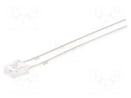 LED; red; rectangular; 2x3x4mm; 500÷800mcd; 100°; Front: flat; 20mA OPTOSUPPLY