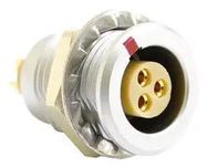 CIRCULAR CONN, RCPT, 3POS, SOLDER