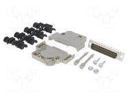 Connector: D-Sub; PIN: 25; plug; male; soldering; for cable; black ENCITECH