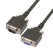 CABLE ASSY, 9P D-SUB PLUG-RCPT, 7.62M