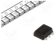 Transistor: NPN / PNP; bipolar; BRT,complementary pair; 50V; 0.1A TOSHIBA