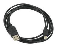 USB CABLE, 2.0, A PLUG-MINI B PLUG, 2M