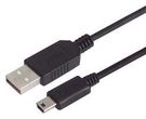 USB CABLE, 1.1, A PLUG-MINI PLUG, 500MM
