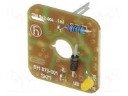 Insert; 8A; 24V; with LED,with protective diode HIRSCHMANN