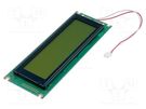 Display: LCD; graphical; 240x64; STN Positive; yellow-green; LED RAYSTAR OPTRONICS