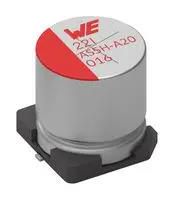 CAP, 330UF, 50V, ALU ELEC, SMD, RADIAL