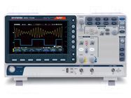 Oscilloscope: digital; Ch: 2; 100MHz; 1Gsps; 10Mpts; colour,LCD 7" GW INSTEK