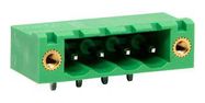 TERMINAL BLOCK, R/A HEADER, 4POS, TH