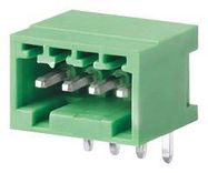 TERMINAL BLOCK, R/A HEADER, 4POS, TH