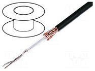 Wire: coaxial; RG62A/U; wire; CCS; PVC; black; 6.2mm HELUKABEL