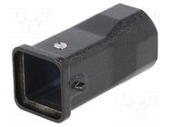 Enclosure: for HDC connectors; Han® M; size 3A; for cable; M25 HARTING