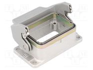 Enclosure: for HDC connectors; Han® B; size 6B; with latch; IP65 HARTING