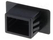 Stopper; black; -40÷85°C; polyamide; UL94V-2; A: 21.5mm; E: 1.5mm ESSENTRA