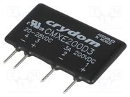 Relay: solid state; Ucntrl: 20÷28VDC; 6A; 0÷100VDC; THT; SIP; CMX SENSATA / CRYDOM