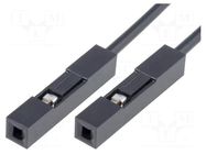 Connection cable; PIN: 1; black; 10pcs; 210mm KAMAMI