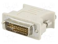 Adapter; D-Sub 15pin HD socket,DVI-I (24+5) plug VCOM