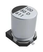 ELEC CAP, 100UF, 16V, RADIAL CAN-SMD