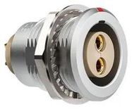 CIRCULAR CONN, RCPT, 2POS, SOLDER