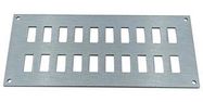 FACE PLATE, 20POS, 175X75X2MM, ALUM