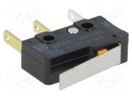 Microswitch SNAP ACTION; 0.1A/125VAC; 0.1A/30VDC; with lever OMRON Electronic Components