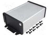 Enclosure: with panel; with fixing lugs; 1457; X: 84mm; Y: 120mm HAMMOND