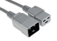 POWER CORD, IEC C20-C19, 0.5M, 16A/250V