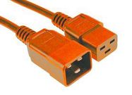 POWER CORD, IEC C20-C19, 0.5M, 16A/250V