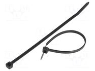 Cable tie; L: 370mm; W: 4.8mm; black; polyamide; 220N; Ømax: 102mm BM GROUP