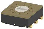 ROTARY CODED SW, 10POS, 0.02A/20V, SMD