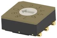 ROTARY CODED SW, 10POS, 0.02A/20V, SMD