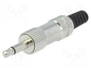 Plug; Jack 3,5mm; male; mono,with strain relief; ways: 2; straight LUMBERG