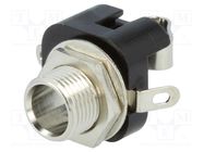 Connector: Jack 6,3mm; socket; female; mono; ways: 2; straight 