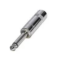 AUDIO CONN, 2P MONO PLUG, 6.35MM, CABLE