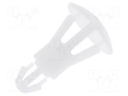 Assembly stud; polyamide; L: 8mm; snap fastener; natural; UL94V-2 FIX&FASTEN