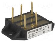 Bridge rectifier: three-phase; Urmax: 1.4kV; If: 86A; Ifsm: 530A POWERSEM