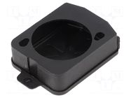 Socket cover; XLR socket; IP42; XLR standard; 19x24mm NEUTRIK