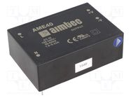 Converter: AC/DC; 40W; 90÷264VAC; Usup: 130÷370VDC; Uout: 5VDC; 80% AIMTEC