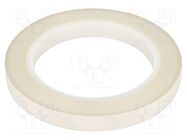 Tape: electrical insulating; W: 12mm; L: 33m; Thk: 0.18mm; white 