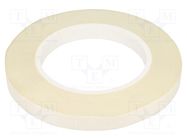 Tape: electrical insulating; W: 12mm; L: 50m; Thk: 0.165mm; white H-OLD