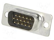 Connector: D-Sub HD; PIN: 15; plug; male; for cable; soldering ENCITECH