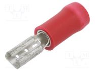 Terminal: flat; 2.8mm; 0.8mm; female; 0.5÷1.5mm2; crimped; red JST