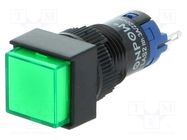 Switch: push-button; Pos: 2; SPDT; 0.5A/250VAC; 1A/24VDC; ON-ON ONPOW