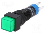 Switch: push-button; Pos: 2; SPDT; 0.5A/250VAC; 1A/24VDC; ON-(ON) ONPOW