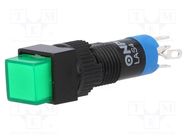 Switch: push-button; Pos: 2; SPDT; 0.5A/250VAC; 1A/24VDC; ON-ON ONPOW