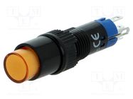 Switch: push-button; Pos: 2; SPDT; 0.5A/250VAC; 1A/24VDC; ON-(ON) ONPOW