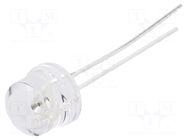 LED; red; 8mm; 1560÷2180mcd; 100°; Front: convex; 1.8÷2.6VDC OPTOSUPPLY