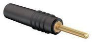 TEST CONNECTOR, PLUG, 1MM, 6A, BLACK